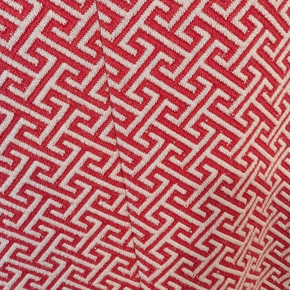 Tyler Boe Pink and White Geometric Dress - Picture 8 of 11